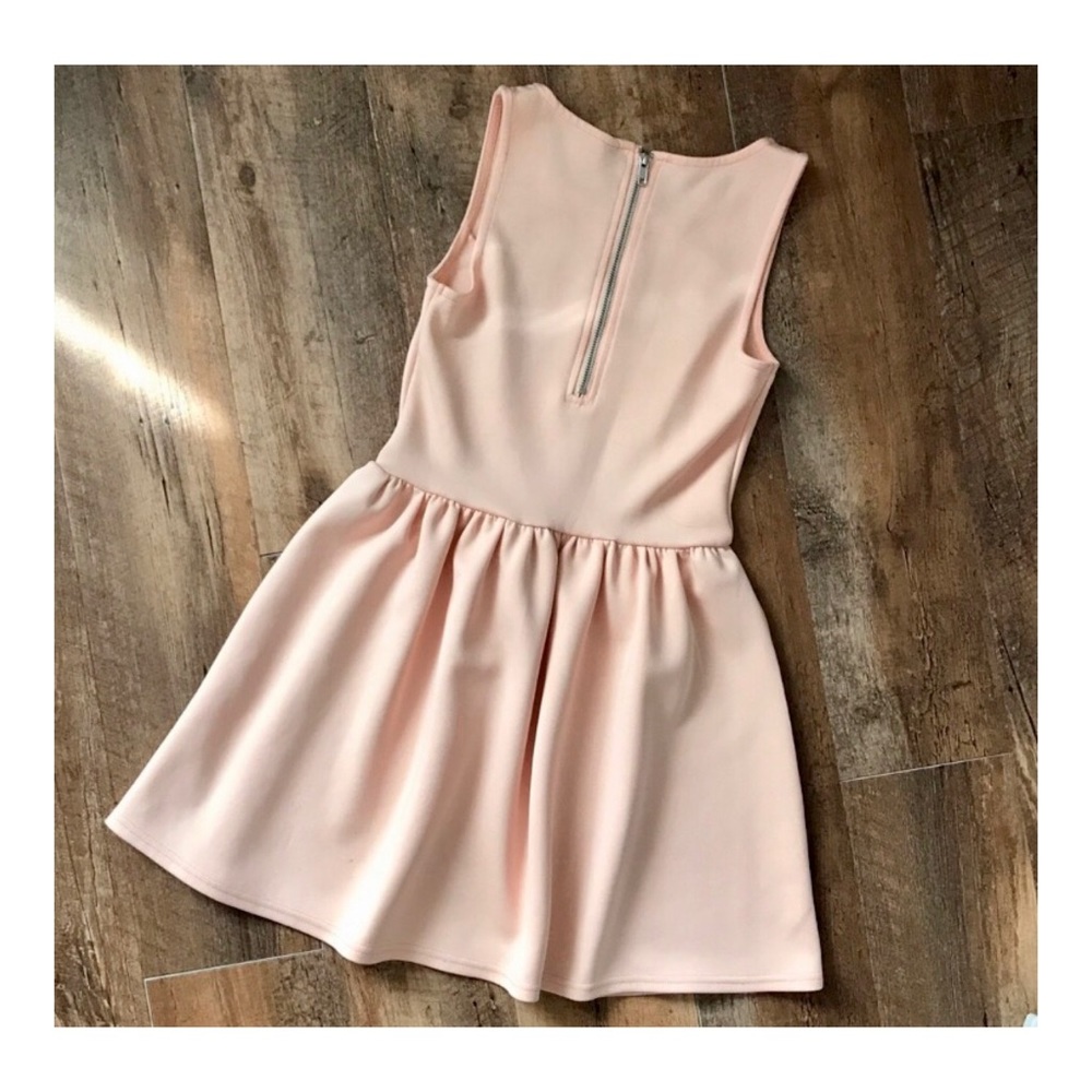 H&M DIVIDED Baby Pink Mini Skater Dress- Size 4 - Picture 5 of 7